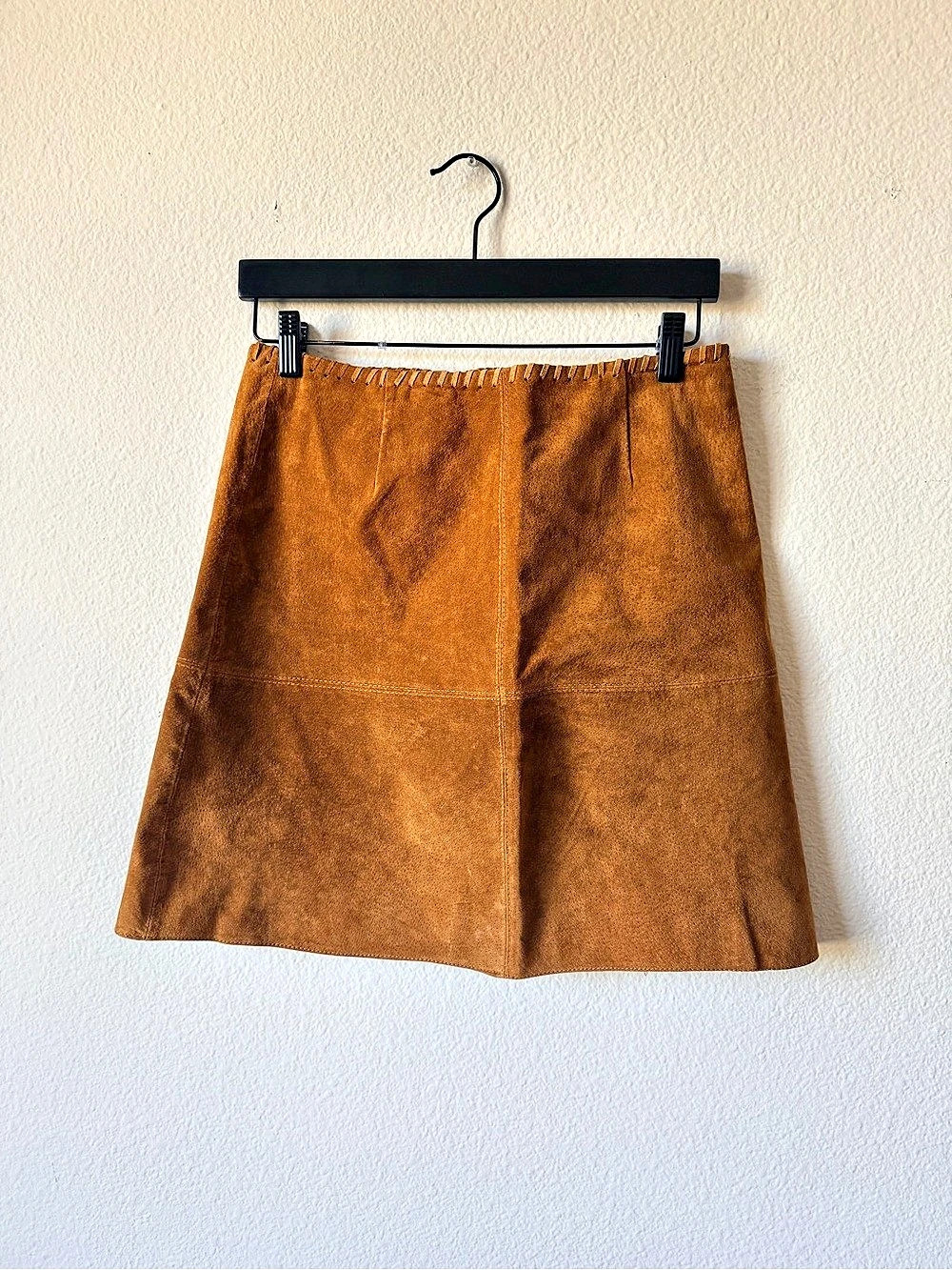 Zara Leather Mini Skirt in Brown Size Medium